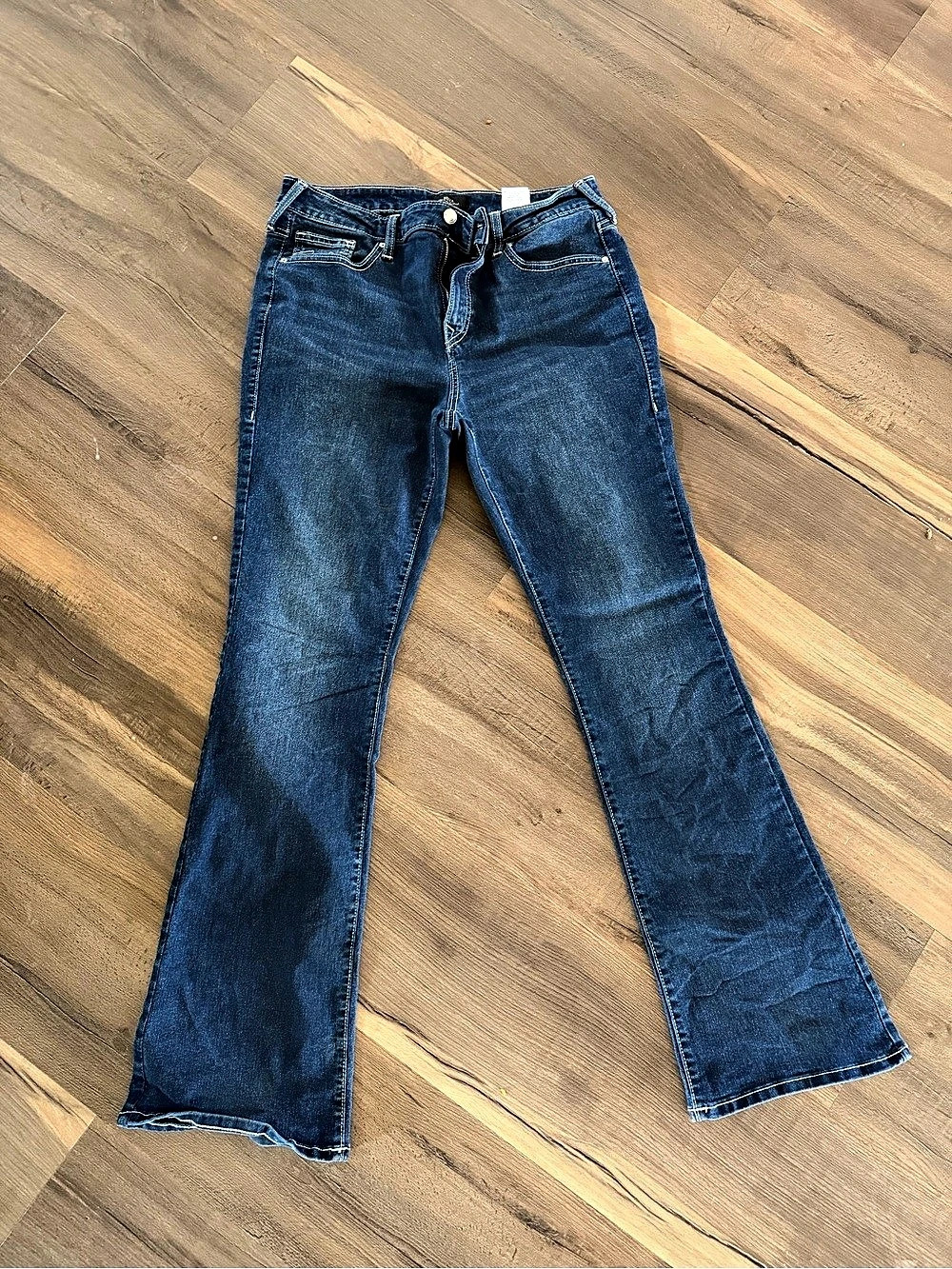 True religion Mid Rise Bootcut Jeans in Blue Waist 31